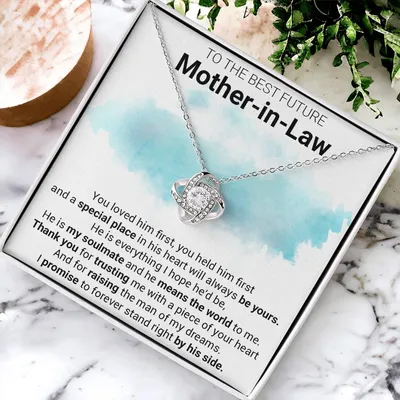 Gift For Future Mother-In-Law Loved First Love Knot Necklace Love Knot Necklace