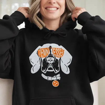 Tennessee Dog State Flag Hoodie, Unisex Graphic Hoodie For Men And Women, Casual Daily Wear, Perfect For Tennessee Lovers