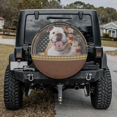 Bulldog Spare Tire Cover Without Backup Camera Hole, Bulldog Tire Cover Spare Tire Cover