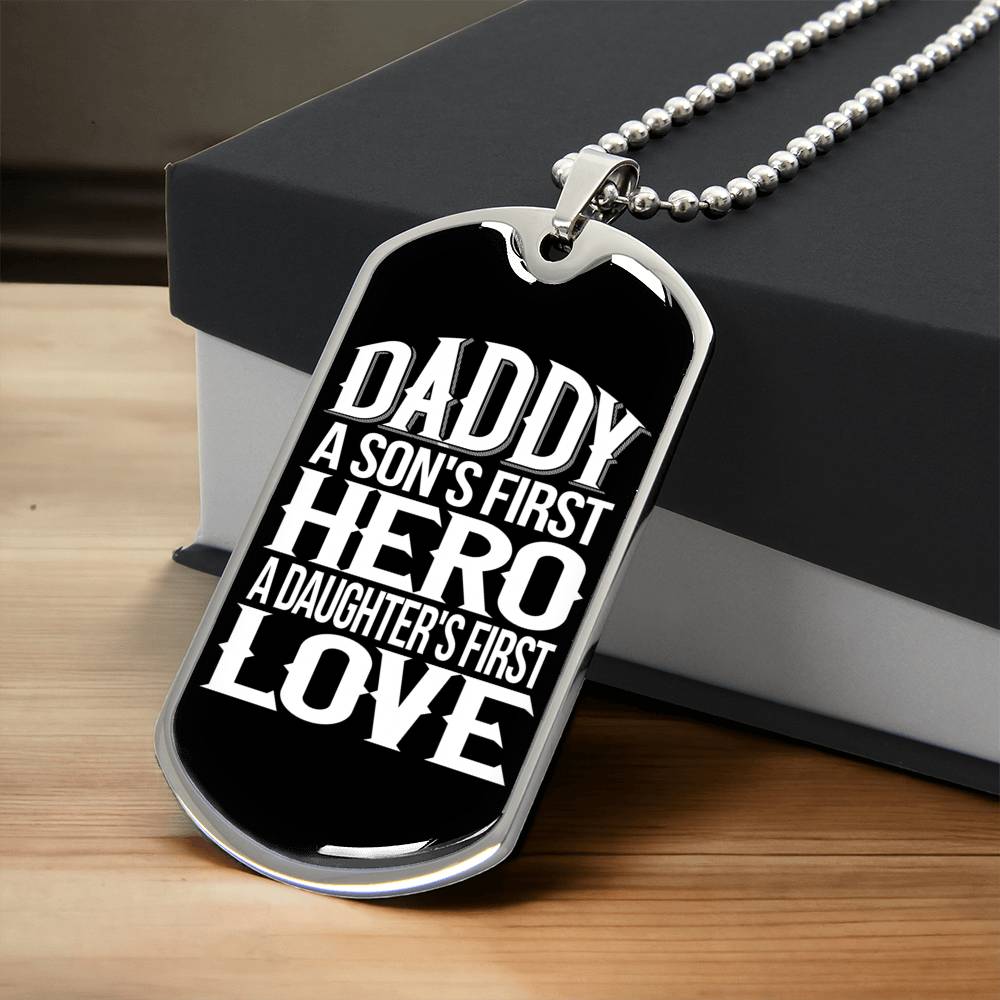 Collection Dad - Hero Dog Tag Necklace - Army Tag Necklace, Dog Tag