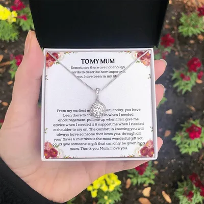 To My Mum Necklace, Mothers Day Gift For Mum, Mother's Day Necklace, Gift Ideas For Mum, Mum Jewelry