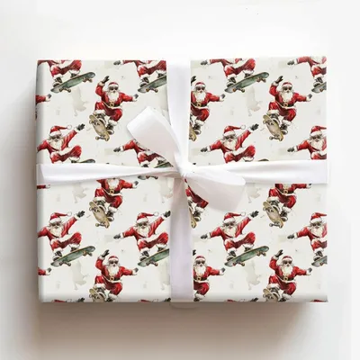 Santa Shred - Gift Wrap for Christmas, Holidays Wrapping Paper, Christmas Wrapping Paper