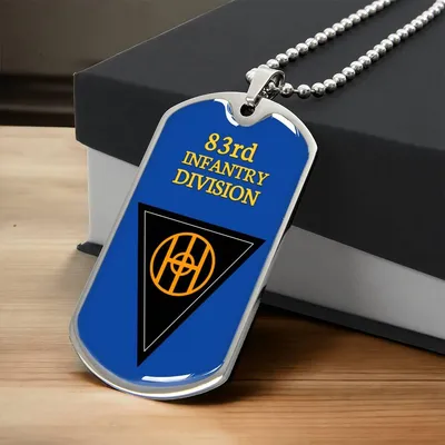 Awesome Dog Tag For 83Rd Infantry Division - Army Tag Necklace, Dog Tag