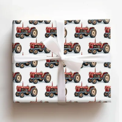 Farmer Frost - Gift Wrap for Christmas, Holidays Wrapping Paper, Christmas Wrapping Paper