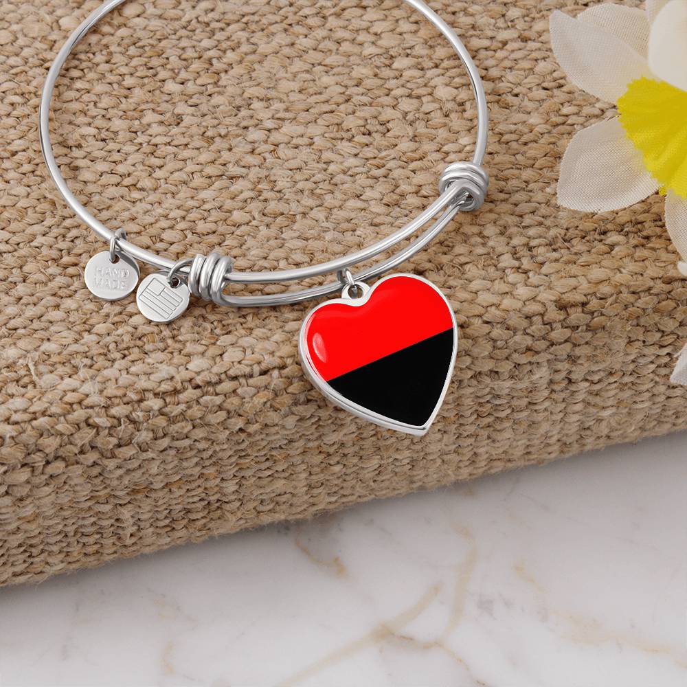 Redblack Special Heart Bangle