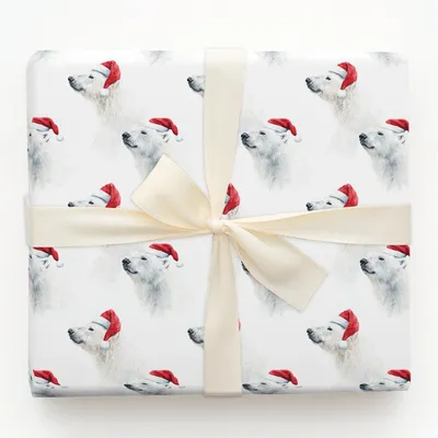 Kenzie Bear - Gift Wrap for Christmas, Holidays Wrapping Paper, Christmas Wrapping Paper
