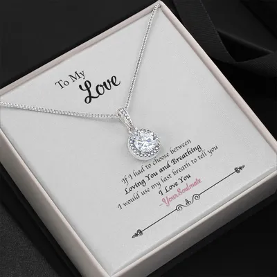 To My Love Use My Last Breath Eternal Hope Necklace Gift For Soulmate