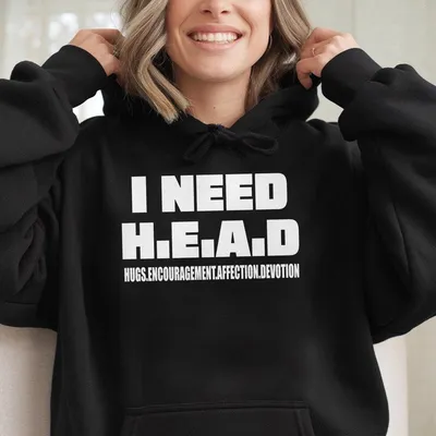I Need Head Hug Encourangement Hoodie Hoodie, Colorful Apparel, Express Your Style