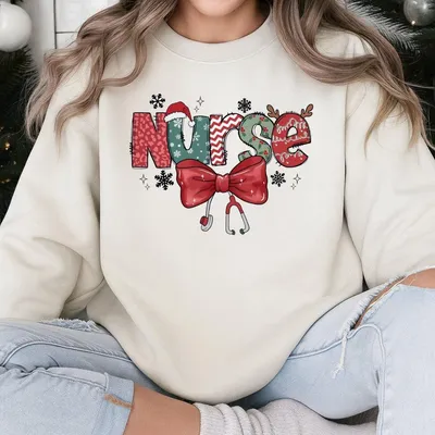 Christmas Nurse Sweatshirt, Christmas Nursing Sweatshirt, Nurse Life Christmas Sweatshirt, School Nurse For Men, For Women