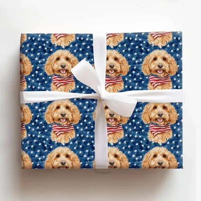 Doodle and Stripes - Gift Wrap for Christmas, Holidays Wrapping Paper, Christmas Wrapping Paper