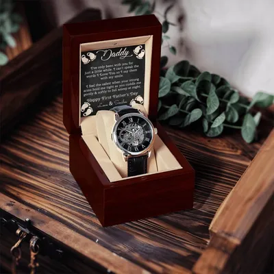 Daddy First Father's Day Openwork Watch