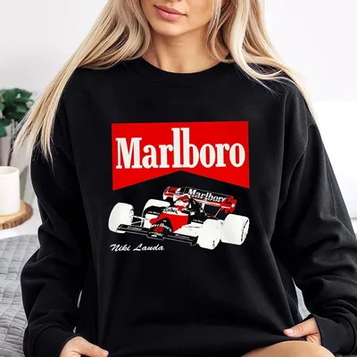 Vintage Marlboro Racing Sweatshirt Nascar Merch Graphic Sweatshirt Unisex Sweatshirt Sweatshirt Women Sweatshirt Men Outfits Top