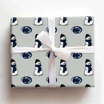 Penn State Snowman - Gift Wrap for Christmas, Holidays Wrapping Paper, Christmas Wrapping Paper
