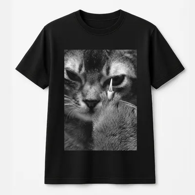 Funny Animal Vintage Graphic T-Shirt,Angry Cat T-Shirt,Animal T-Shirt,Unisex Meme Cringe Funny T-Shirt,Menswear Womenswear Streetwear T-Shirt Graphic T-Shirt