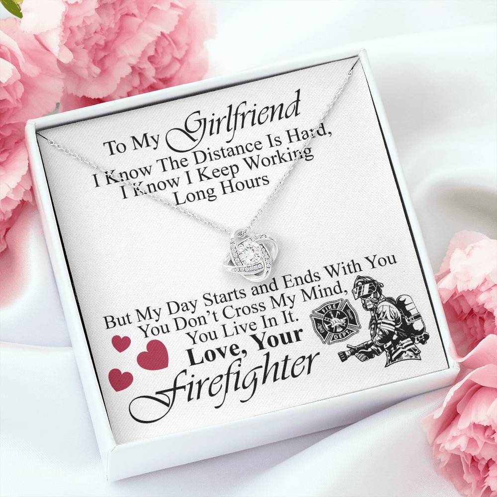 Firefighter's Girlfriend - Love Knot Necklace