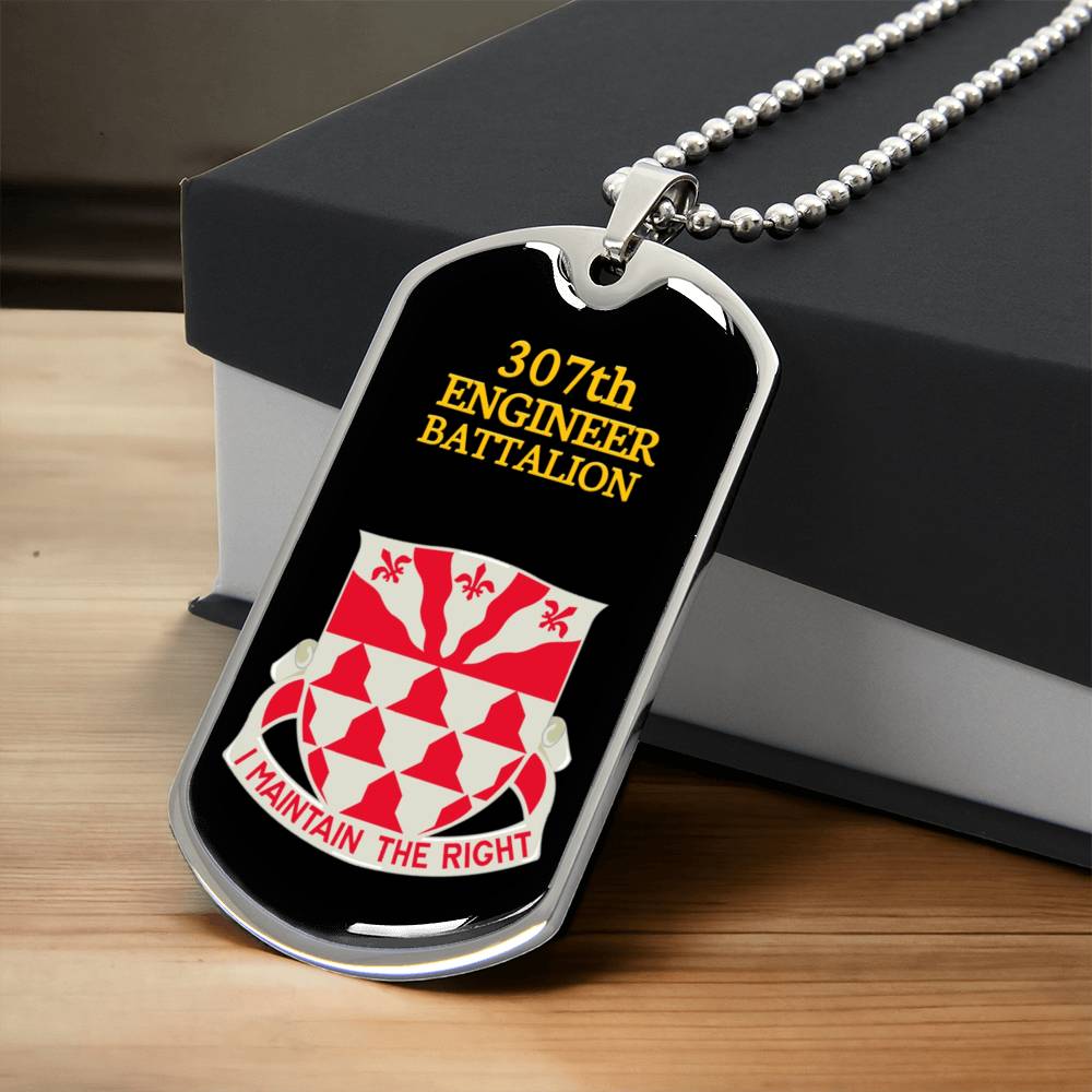 Awesome Dog Tag For 307Th Engineer Battalion - Army Tag Necklace, Dog Tag