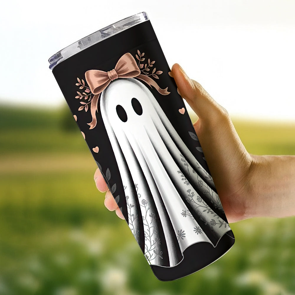 Elegant Ghost Halloween 20oz Tumbler – Stainless Travel Cup