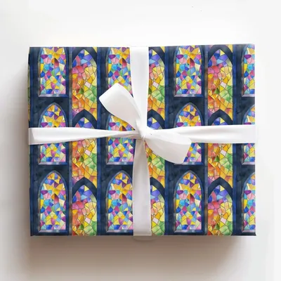 Window To Love - Gift Wrap for Christmas, Holidays Wrapping Paper, Christmas Wrapping Paper