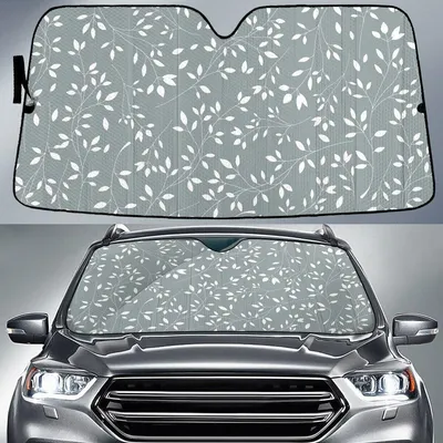 Floral Pattern Design Printed Car Sun Shades Cover Auto Windshield PrintSyde