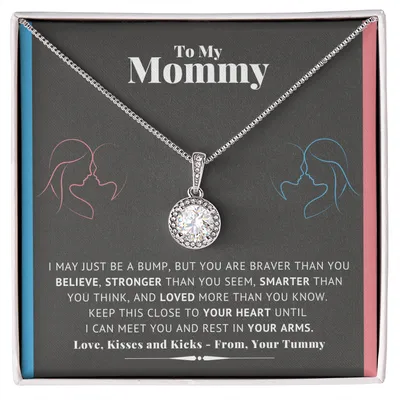 Mommy Necklace, New Mom Mother's Day Gift, First Time Mom Gift, New Mom Gift Jewelry, Gift For New Mom Necklace, New Mommy Baby Shower Gift, Pregnancy Gift, Baby Bump Gift, From Tummy, To My Mommy, After Birth Gifts For Mom