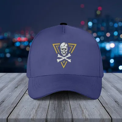Baseball Cap Navy Blue Skull And Crossbones Pirate Graphic Adjustable Hat Baseball Cap