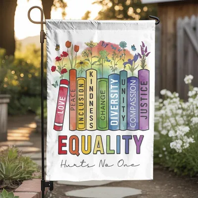 Equality Hurts No One Garden Flag Vertical Garden Flag