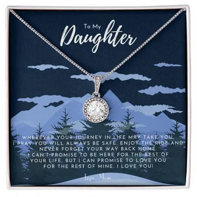 To My Daughter Necklace From Mom, Grown Up Daughter Gift From Mom, Gift For Daughter From Mom, Daughters Birthday Gift, Daughter Jewelry, Daughter Graduation Gift, Anniversary, Christmas Gift, Valentine's, Mother's Day, Mom Daughter Necklace