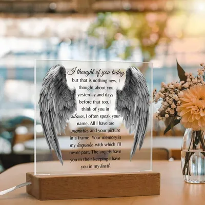 I Thought Of You Today - Acrylic Square Plaque