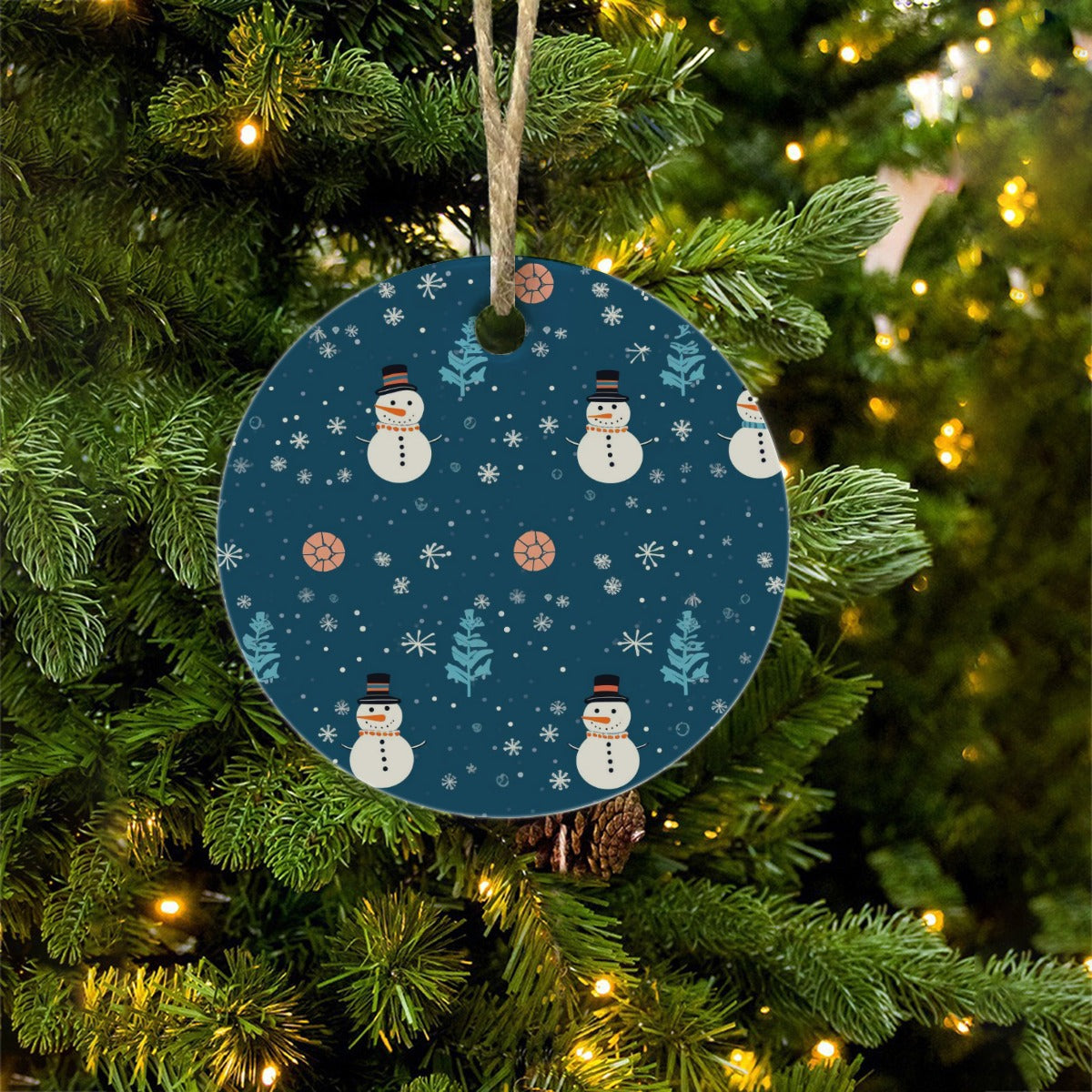 Snowman Christmas Ceramic Decoration Ornaments