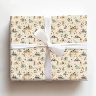Treasure Keeper - Gift Wrap for Christmas, Holidays Wrapping Paper, Christmas Wrapping Paper