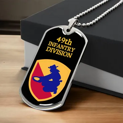 Awesome Dog Tag For 49Th Infantry Division - Army Tag Necklace, Dog Tag