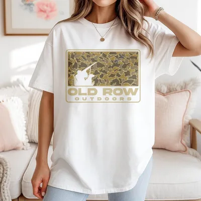 Old Row Outdoors T-Shirt Aeur Camo Hunting Design Outdoor Adventures Unisex Fit Perfect For Hunters And Nature Lovers