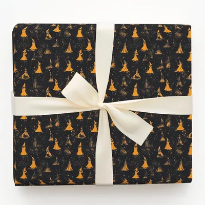 Witching Hour - Gift Wrap for Christmas, Holidays Wrapping Paper, Christmas Wrapping Paper