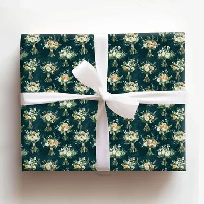 Frosted Midnight - Gift Wrap for Christmas, Holidays Wrapping Paper, Christmas Wrapping Paper