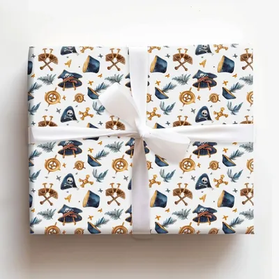 Crown the Captain - Gift Wrap for Christmas, Holidays Wrapping Paper, Christmas Wrapping Paper
