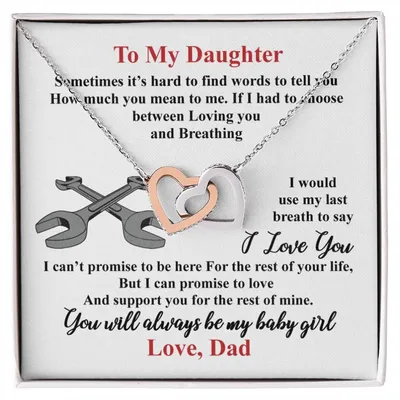 Mechanic'S Daughter - Interlocking Heart Necklace Interlocking Hearts Necklace