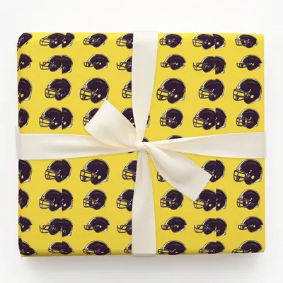 American Football Helmets Pattern Gift Wrapping Paper
