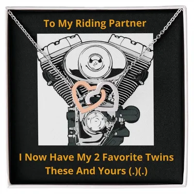 My Riding Partner Interlocked Hearts Necklace Interlocking Hearts Necklace