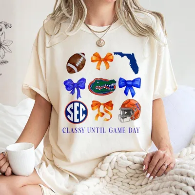 Florida Gators Classy Until Game Day T-Shirt,Florida Gators T-Shirt,Florida Football T-Shirt,Football T-Shirt,T-Shirt Hot Trend Tiktok 2025,Menswear Top,Women Top