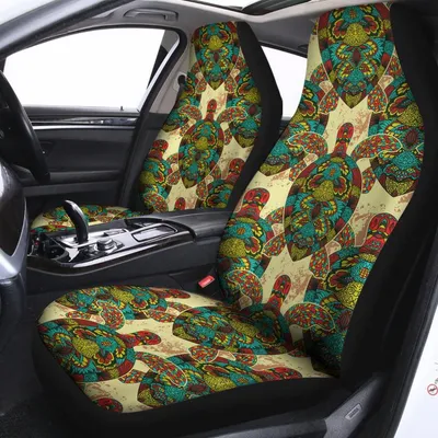 Native Bohemian Sea Turtle Print Universal Fit Car Seat Covers