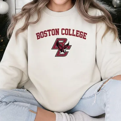 Vintage Boston College Sweatshirt Bc Logo Sweatshirt Boston Eagles Merch College Sweatshirt Boston Fans Sweatshirt Cotton