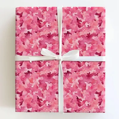 Blossom Camo - Gift Wrap for Christmas, Holidays Wrapping Paper, Christmas Wrapping Paper