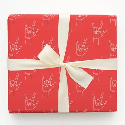 Love is Red - Gift Wrap for Christmas, Holidays Wrapping Paper, Christmas Wrapping Paper