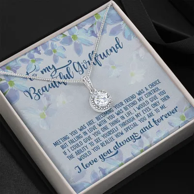 Gift To Girlfriend Falling In Love With You Was Beyond My Control Eternal Hope Necklace
