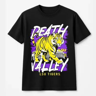 Ncaa Lsu Tigers Hyper Local Large Mascot Stadium Oversized T-Shirt Menswear Top Man Streetwear Foootball Basketball