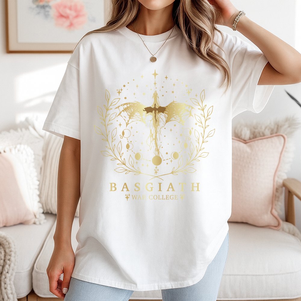 Basgiath War College T-Shirt Fourth Wings Fourth Wing T-Shirt Dragon Rider T-Shirt Vintage Graphic T-Shirt