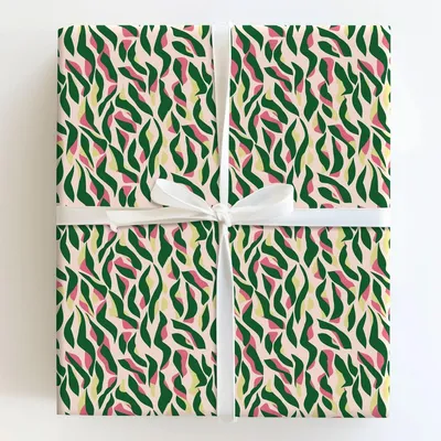 Green But Spring - Gift Wrap for Christmas, Holidays Wrapping Paper, Christmas Wrapping Paper