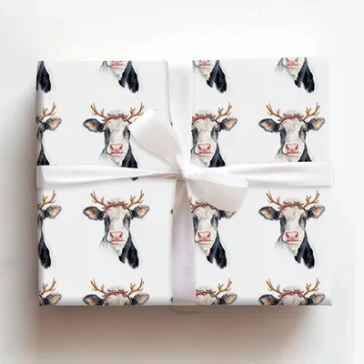 Play Pretend Reindeer - Gift Wrap for Christmas, Holidays Wrapping Paper, Christmas Wrapping Paper