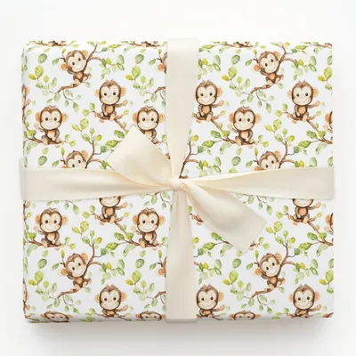 Chimpin Easy - Gift Wrap for Christmas, Holidays Wrapping Paper, Christmas Wrapping Paper