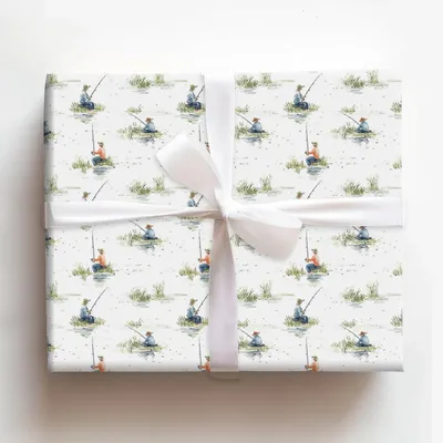 Hooked on Fun - Gift Wrap for Christmas, Holidays Wrapping Paper, Christmas Wrapping Paper